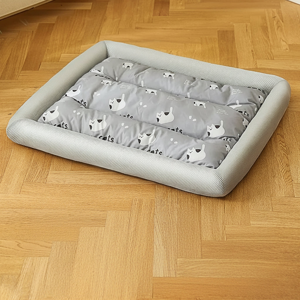 Summer Cooling Pet Cat Bed Cushion Ice Pad Dog Sleeping Square Mat for Puppy Dogs Cats Pet Kennel Top Quality Cool Cold