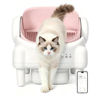 Best Seller | TAYACICY Open-Top Self - Cleaning Litter Box Smart Automatic with App Control for Multiple Cats Large-Capacity Large Waste Bin Cream White 10.5L Capacity Dual Safety Sensors Odor Control Includes 2 Roll Liners