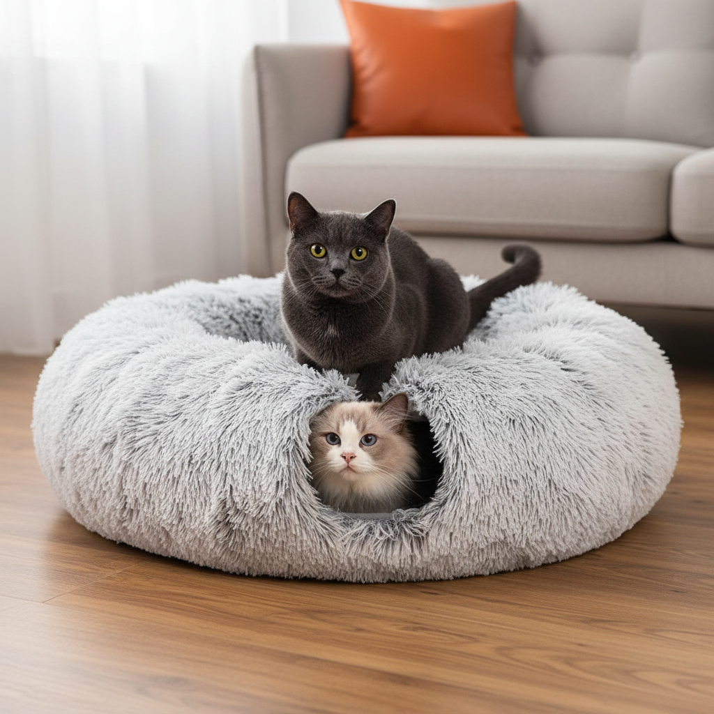 2-in-1 Cat Tunnel Nest