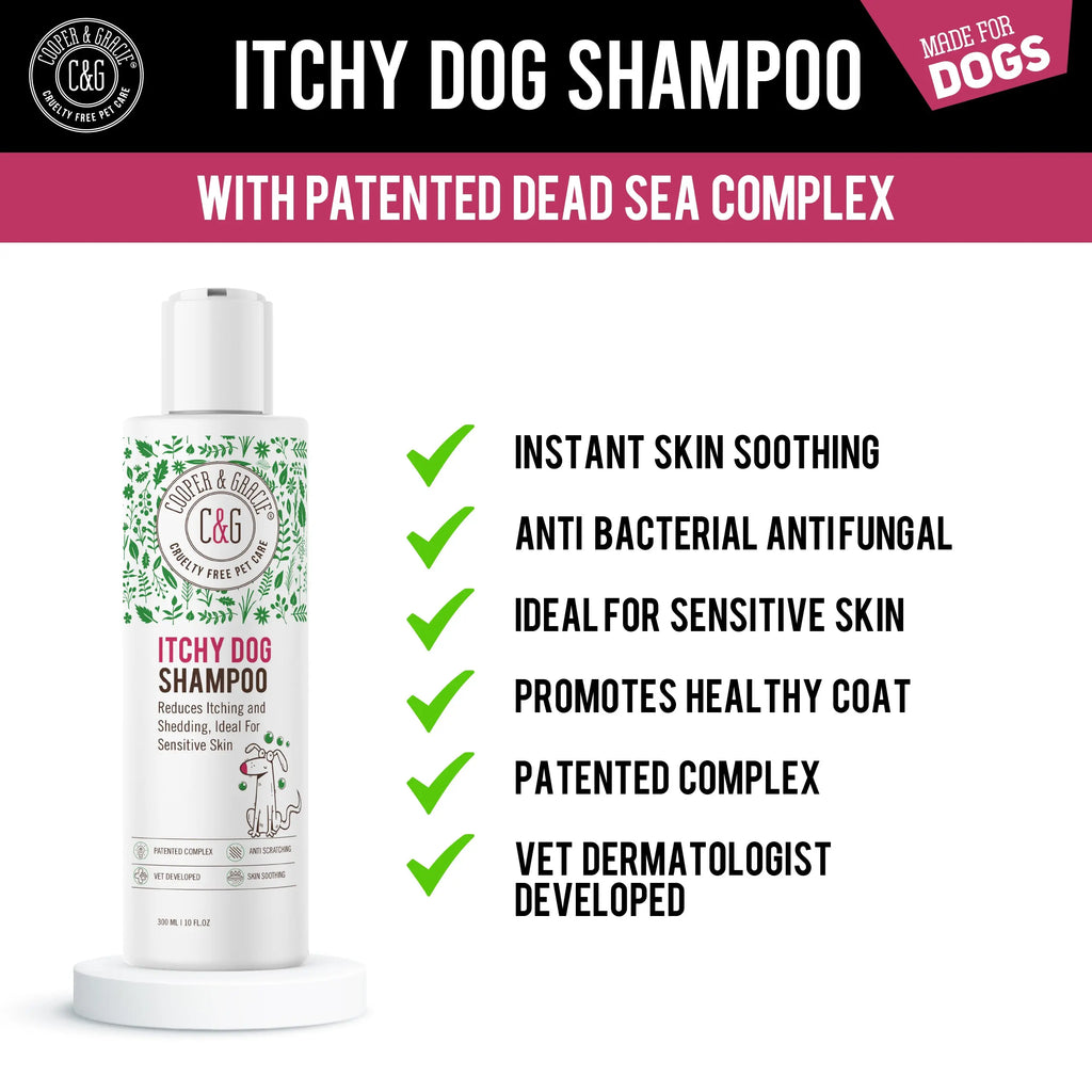 Dead Sea Itchy Dog Shampoo – 300Ml | Soothes Irritation & Supports Skin Hygiene