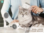 Fresh Fur Shower Brush,2 in 1 Pet Steam Brush,Spray Hair Removal Comb for Cats ＆ Dogs - Deshedding＆ Grooming