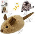 Automatic Moving Mouse Cat Toy with Realistic Squeak and Motion Sensor