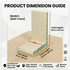 【Dealsforyoudays】Vertical L-Shaped Cat Scratcher Couch Furniture Protector, Upgraded Sturdy Cardboard Cat Scratching Pad, High-Density Hardened Plant Fiber Cat Ramp with Bell Toy Ball for Wall Corner