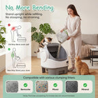 Warcat Next-Gen Automatic Open-Top Cat Litter Box Simplified Self-Cleaning Litter Box with Reliable Safety Sensors App-Free Design for Easy Use #Tiktokshopdealsforyoudays #Dealsforyoudays