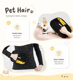 Upgraded Pet Hair Removal Gloves for Home Use, Close Fitting, Quick Hair Sticking, and Cleaning of Floating Hair