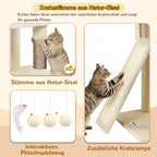 DESKAT 78 Inch Heavy-Duty Cat Tree Tower for Large Cats, Sturdy Multi-Level Cat Furniture with Condos & Scratching Posts
