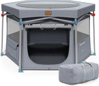 [Summervibes] Portable Pet Playpen, Foldable Dog Playpens for Indoor and Outdoor Exercise, Pop up Pet Fence with Carrying Case for Dogs/Puppies