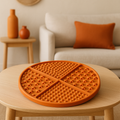 8 Inch Orange Lick Mat