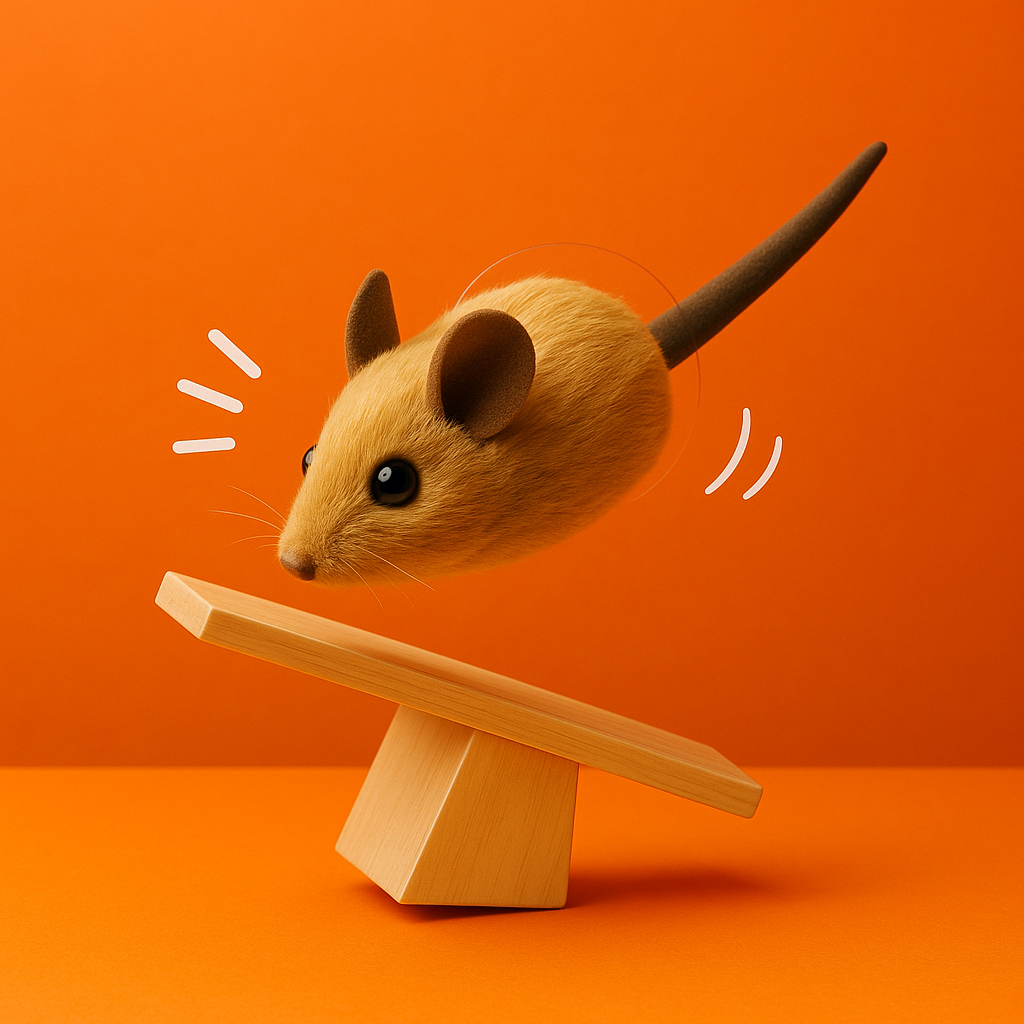 Automatic Moving Mouse Cat Toy with Realistic Squeak and Motion Sensor