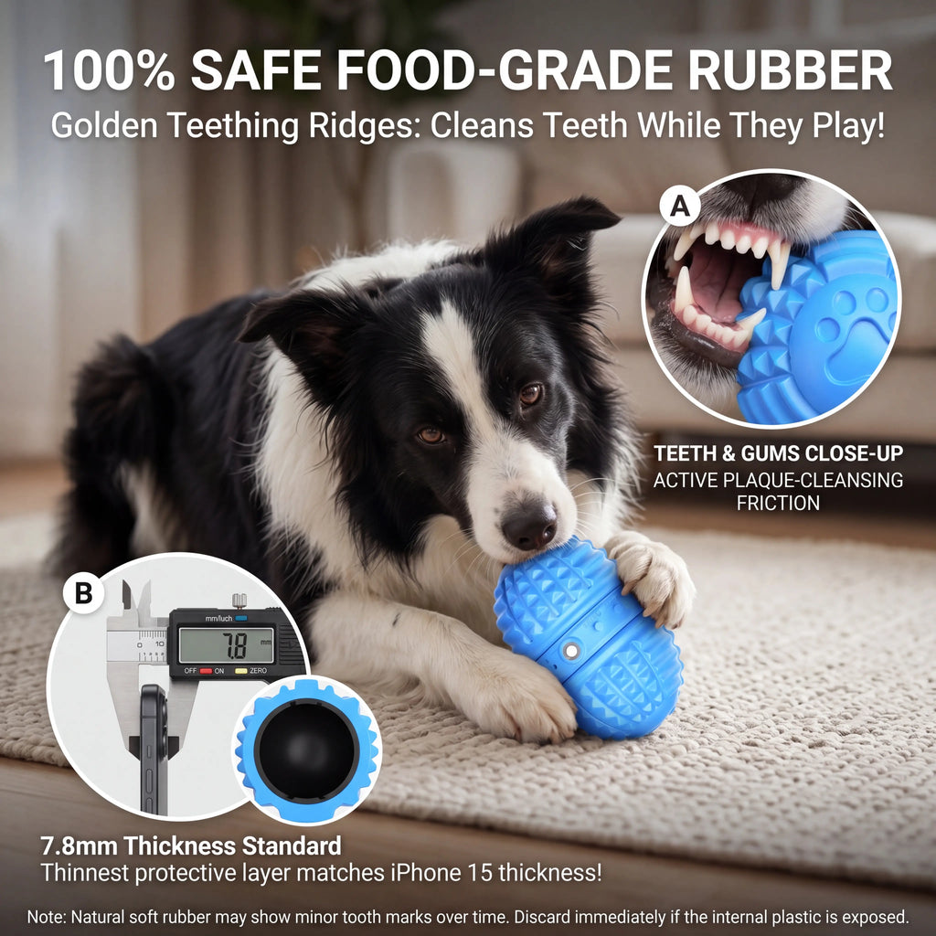 Smartwell Smart Interactive Dog Toy Motion Activated Moving Ball with 25 Second Voice Recording Quiet Mode for Small and Medium Dogs Indoor Play