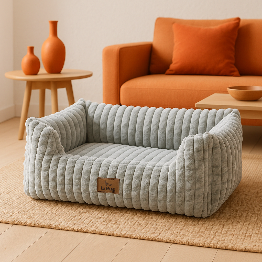 24 Inch Faux Fur Pet Sofa
