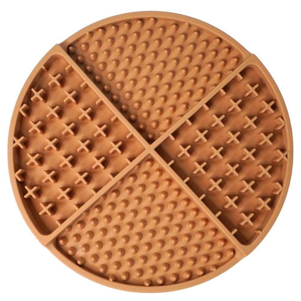 8 Inch Silicone Lick Mat Khaki