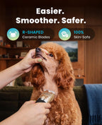 Dog Clipper for Small and Large Dogs Cats Animals | Low Noise Quiet,2-Speed,Cordless Rechargeable Fast Charge,Battery Level Display,Detachable,Waterproof