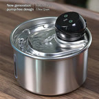 Cfume 2026 New Model Smart Infrared Sensor Automatic Water Dispensing Fountains for Cats - 304 Stainless Steel 3L 5000Mah Pump-Free Design with 4-Layer Filtration, Ultra-Quiet, Dry-Burn Prevention, Water Level Indicator