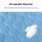 Pet Cooling Mat Dog Cat Sleeping Pad Cool Ice Silk Moisture-Proof Mattress Cushion Summer Small Animal Cold Bed 5 Sizes