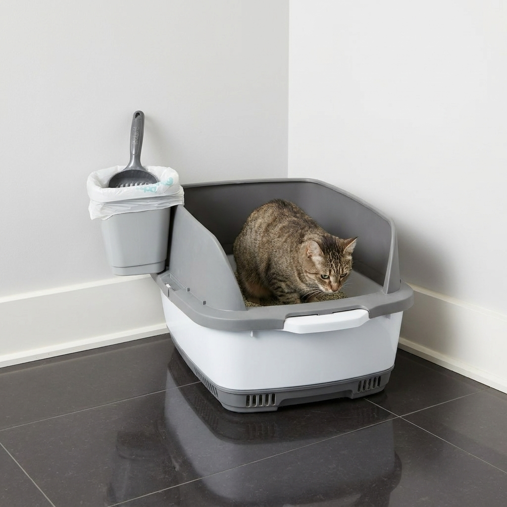 Cateco Odour-Eliminating Litter Box Starter Kit Fresh & Clean