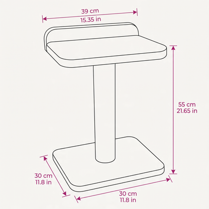 Noba Modern Plywood 1-Level Cat Tree