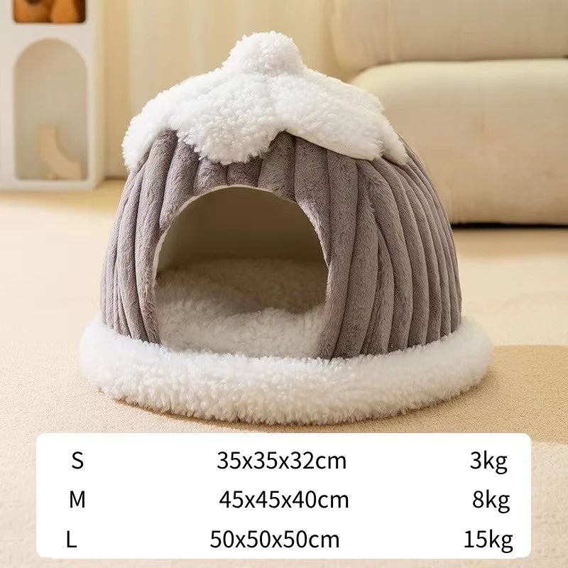 Semi-Enclosed Pet Cave House