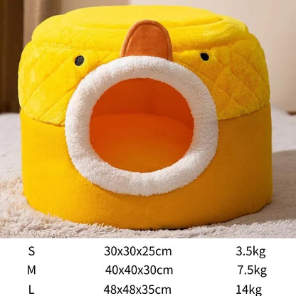 Semi-Enclosed Pet Cave House