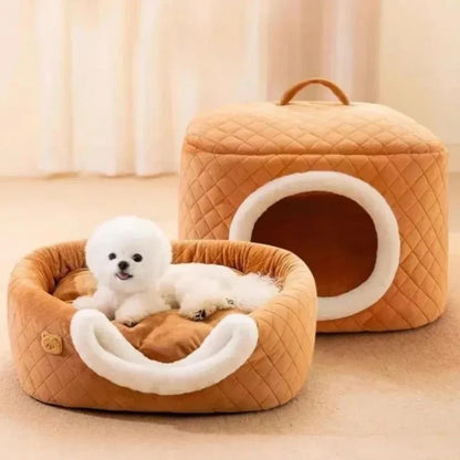 Semi-Enclosed Pet Cave House