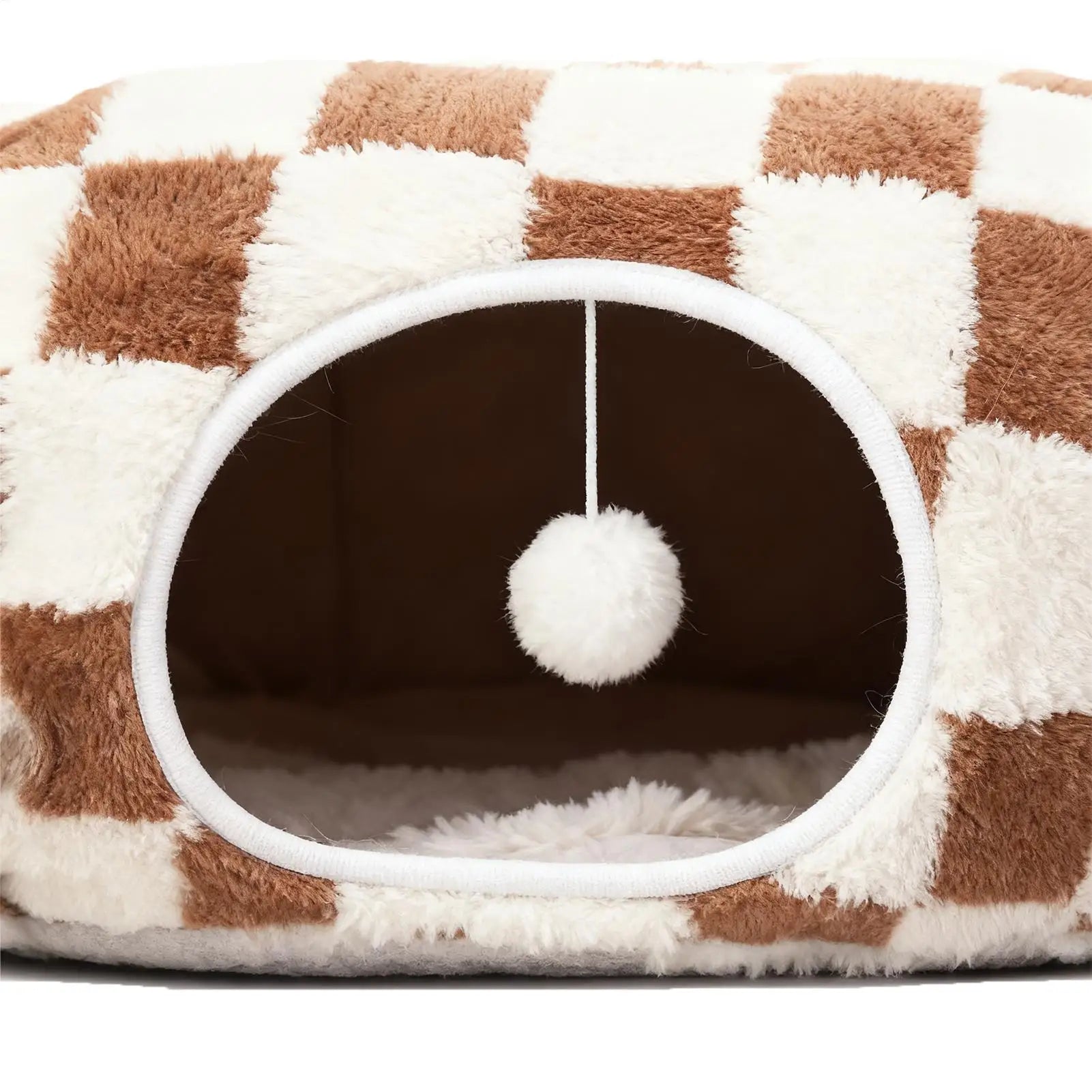 Cat Tunnel Bed with Interactive Ball