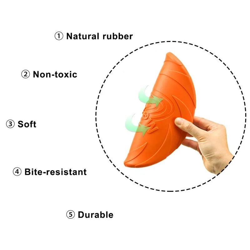Dog Flying Disc Toy Rubber
