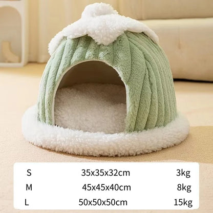Semi-Enclosed Pet Cave House