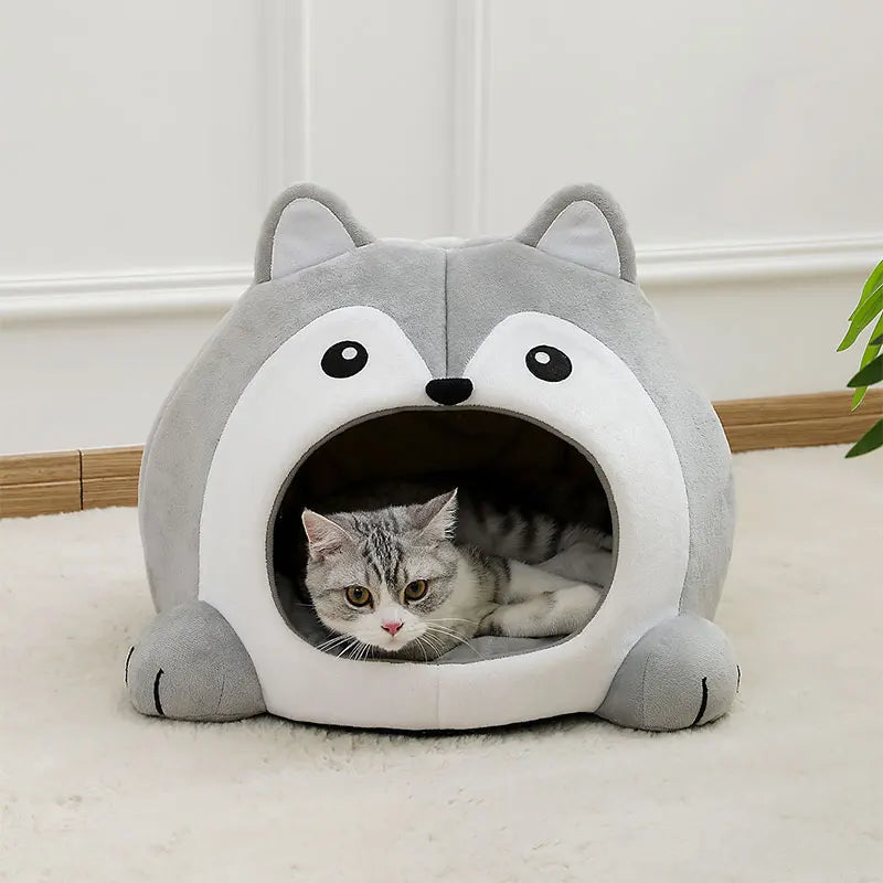 Soft Plush Cat Sofa Bed
