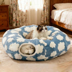 Cat Tunnel Bed with Interactive Ball