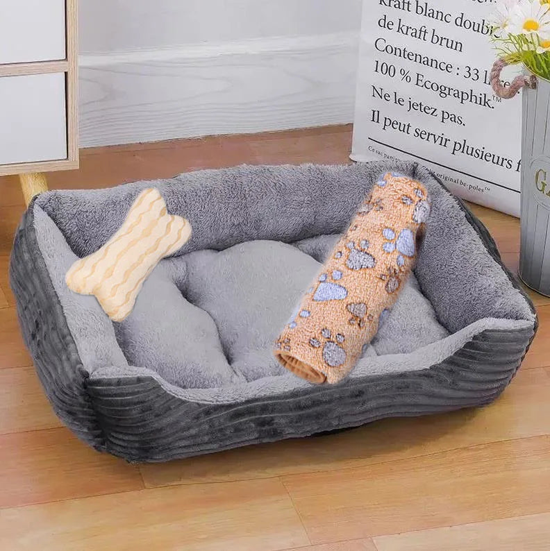 Cozy Plush Dog Bed