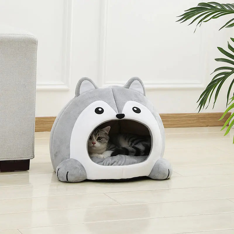 Soft Plush Cat Sofa Bed