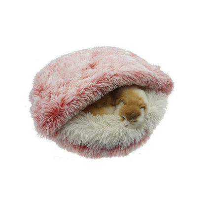 2-in-1 Round Plush Pet Bed