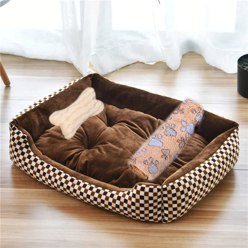 Cozy Plush Dog Bed