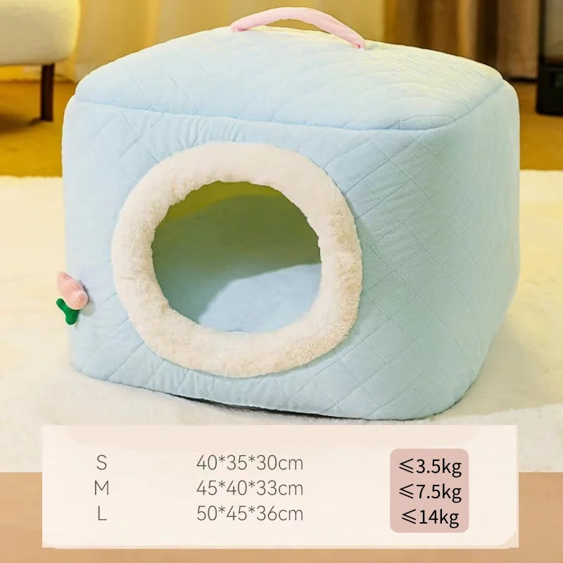 Semi-Enclosed Pet Cave House
