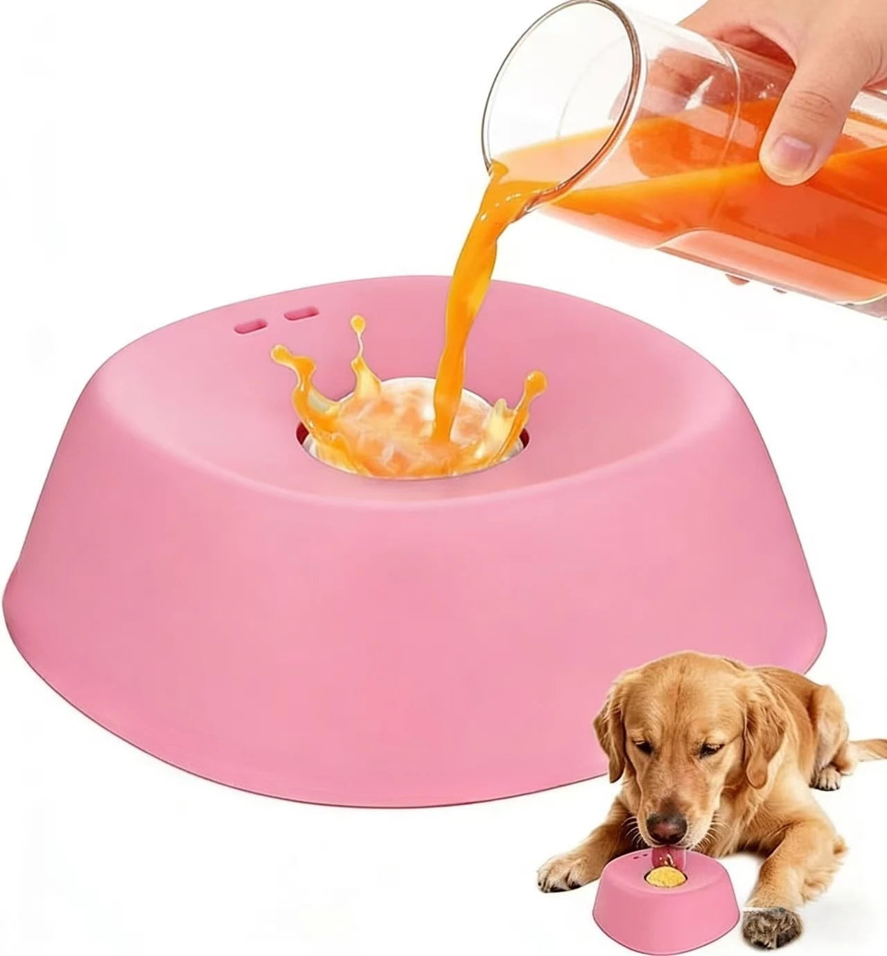 Slow Feeder Lick Bowl for Dogs & Cats