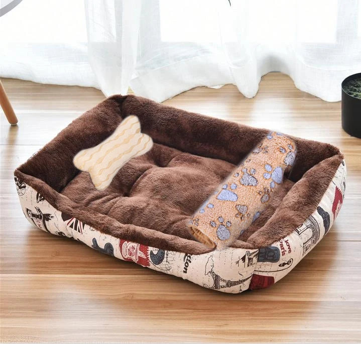 Cozy Plush Dog Bed