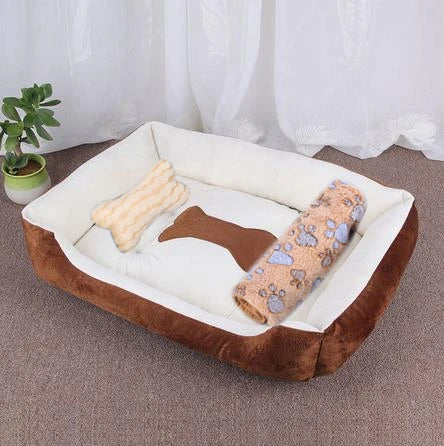 Cozy Plush Dog Bed