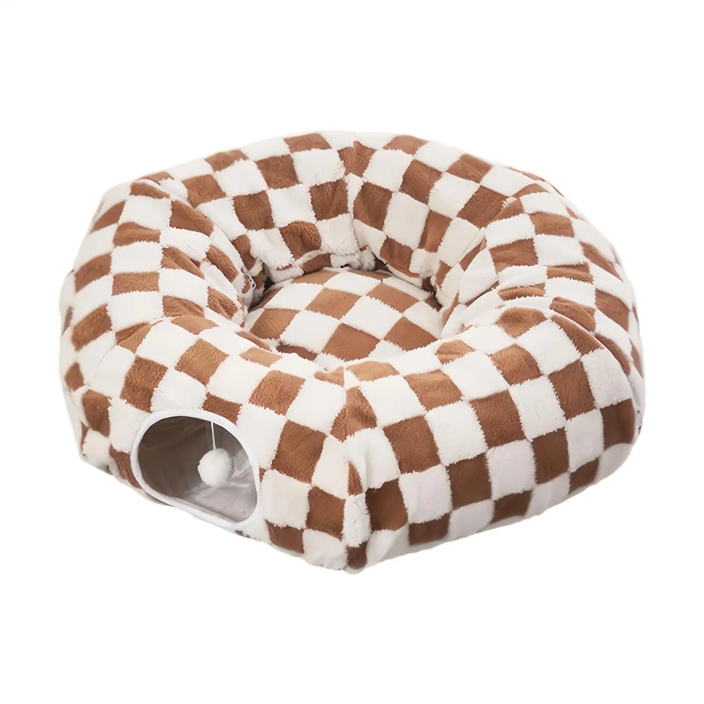Cat Tunnel Bed with Interactive Ball