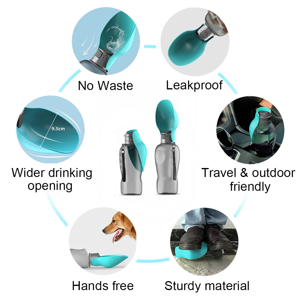 Portable Pet Water Bottle 800ml