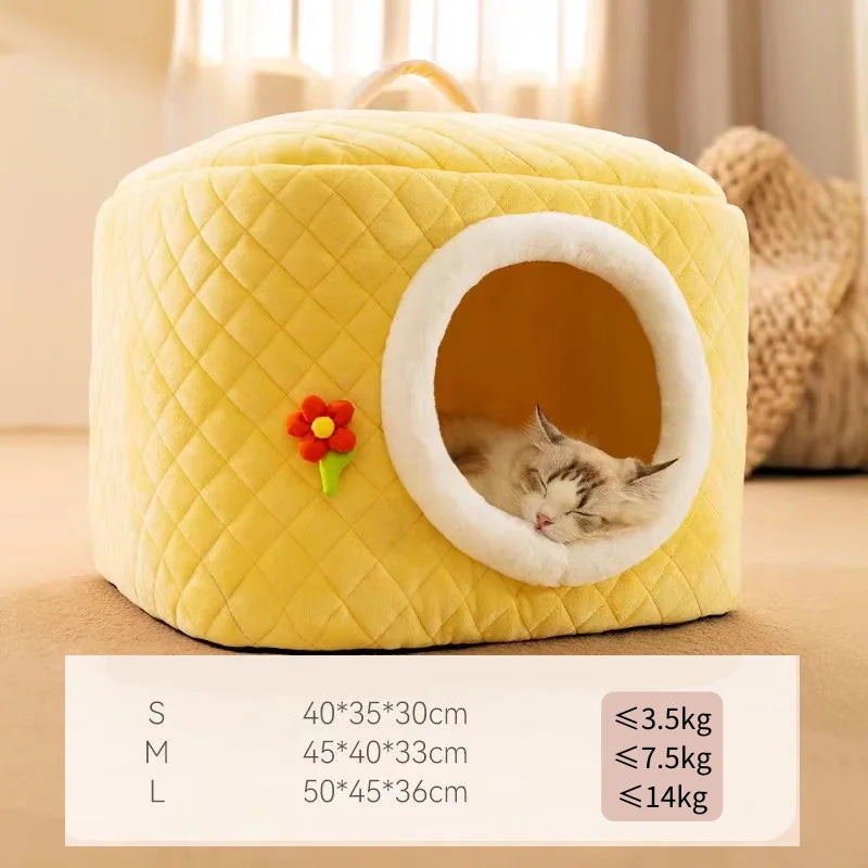 Semi-Enclosed Pet Cave House