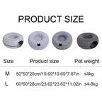 Felt Donut Cat Tunnel Bed