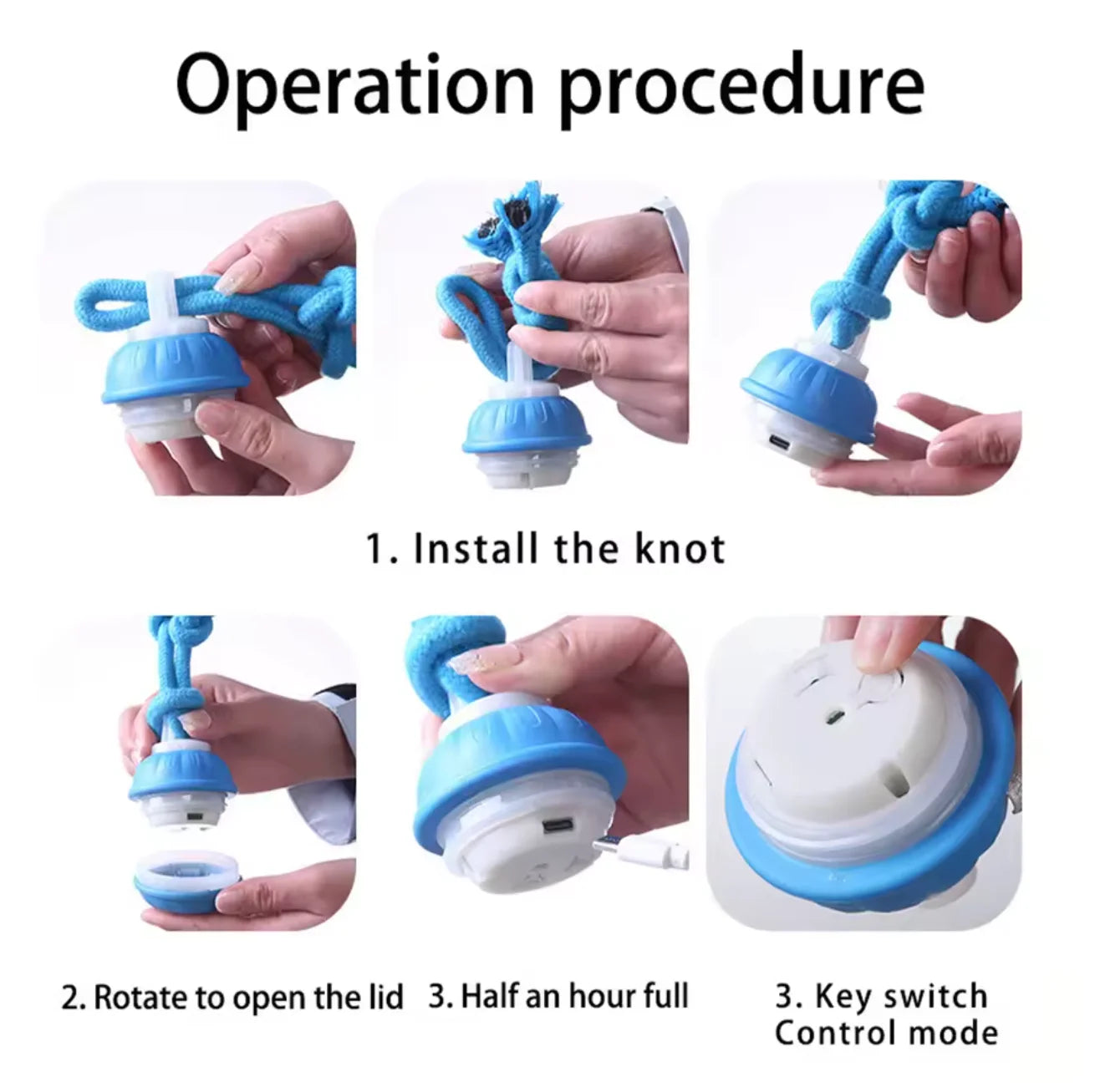 Motion-Activated Rolling Ball with Rope