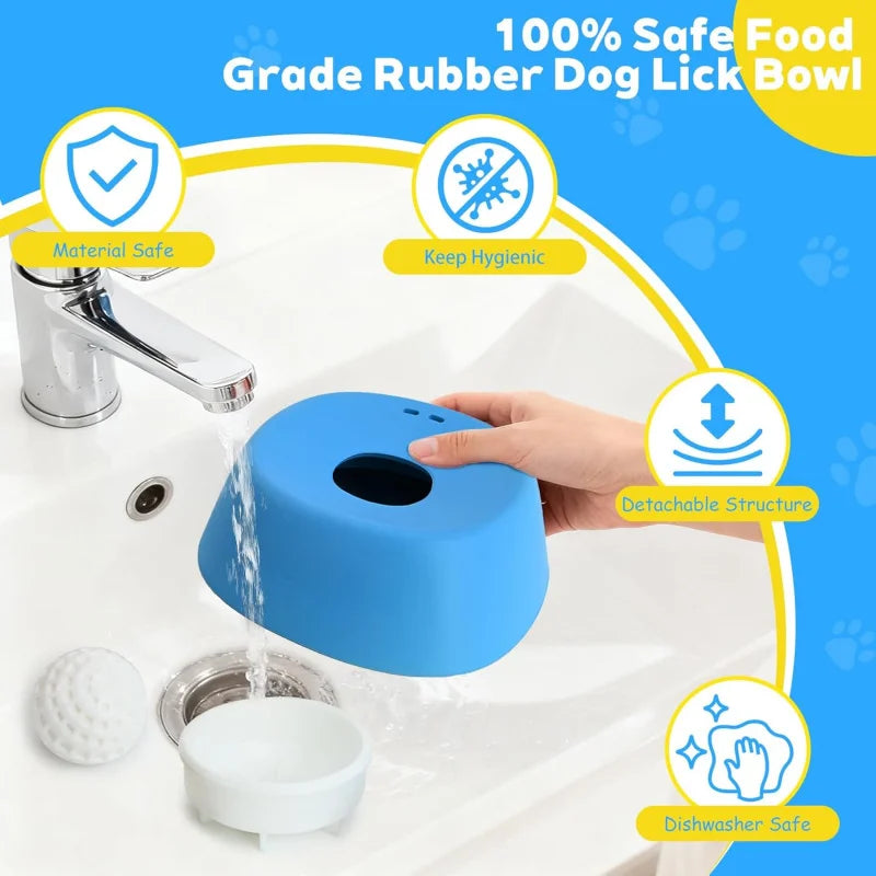 Slow Feeder Lick Bowl for Dogs & Cats