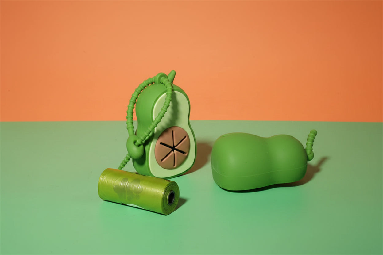 Cute Avocado Shaped Dog Waste Bag Dispenser