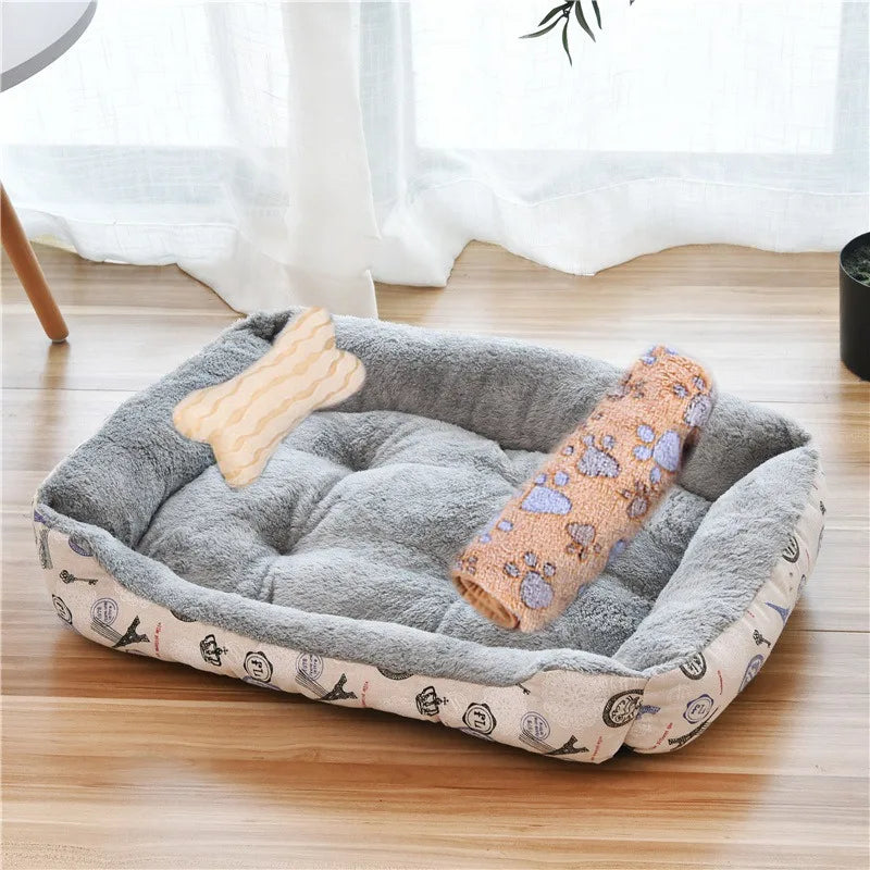 Cozy Plush Dog Bed