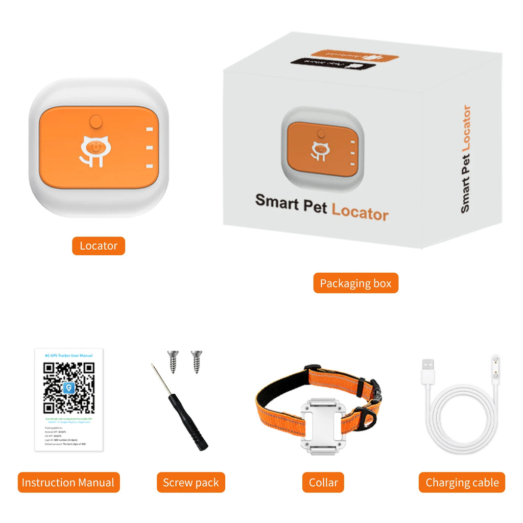 4G GPS Pet Tracking Collar