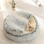 2-in-1 Round Plush Pet Bed