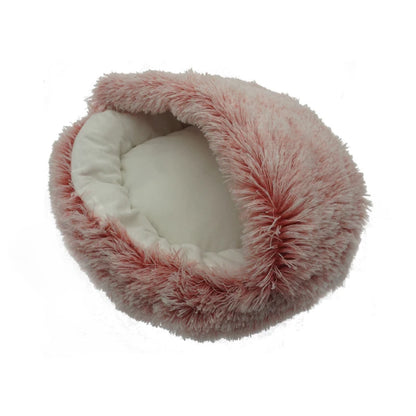2-in-1 Round Plush Pet Bed