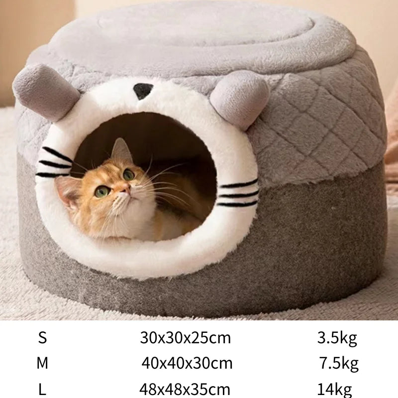 Semi-Enclosed Pet Cave House