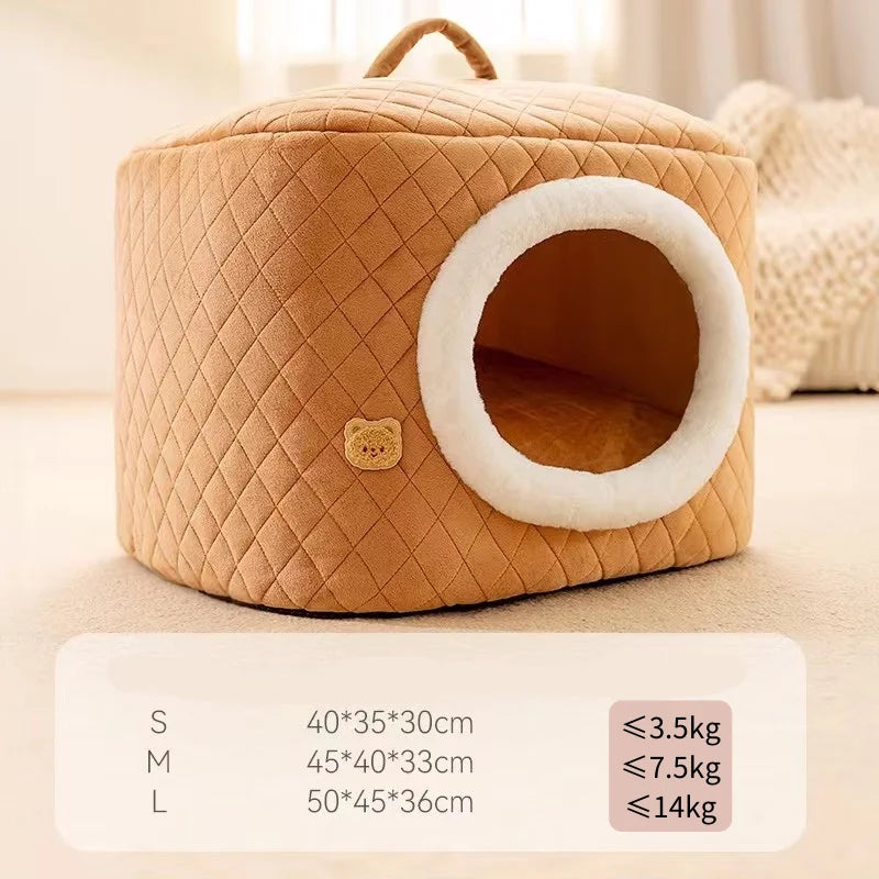 Semi-Enclosed Pet Cave House
